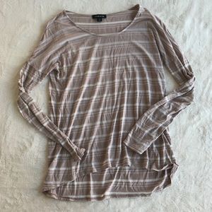 Trouve stripe sheer top
